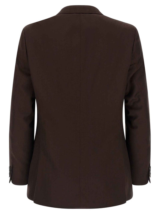 Brown Wool Two-Piece Suit