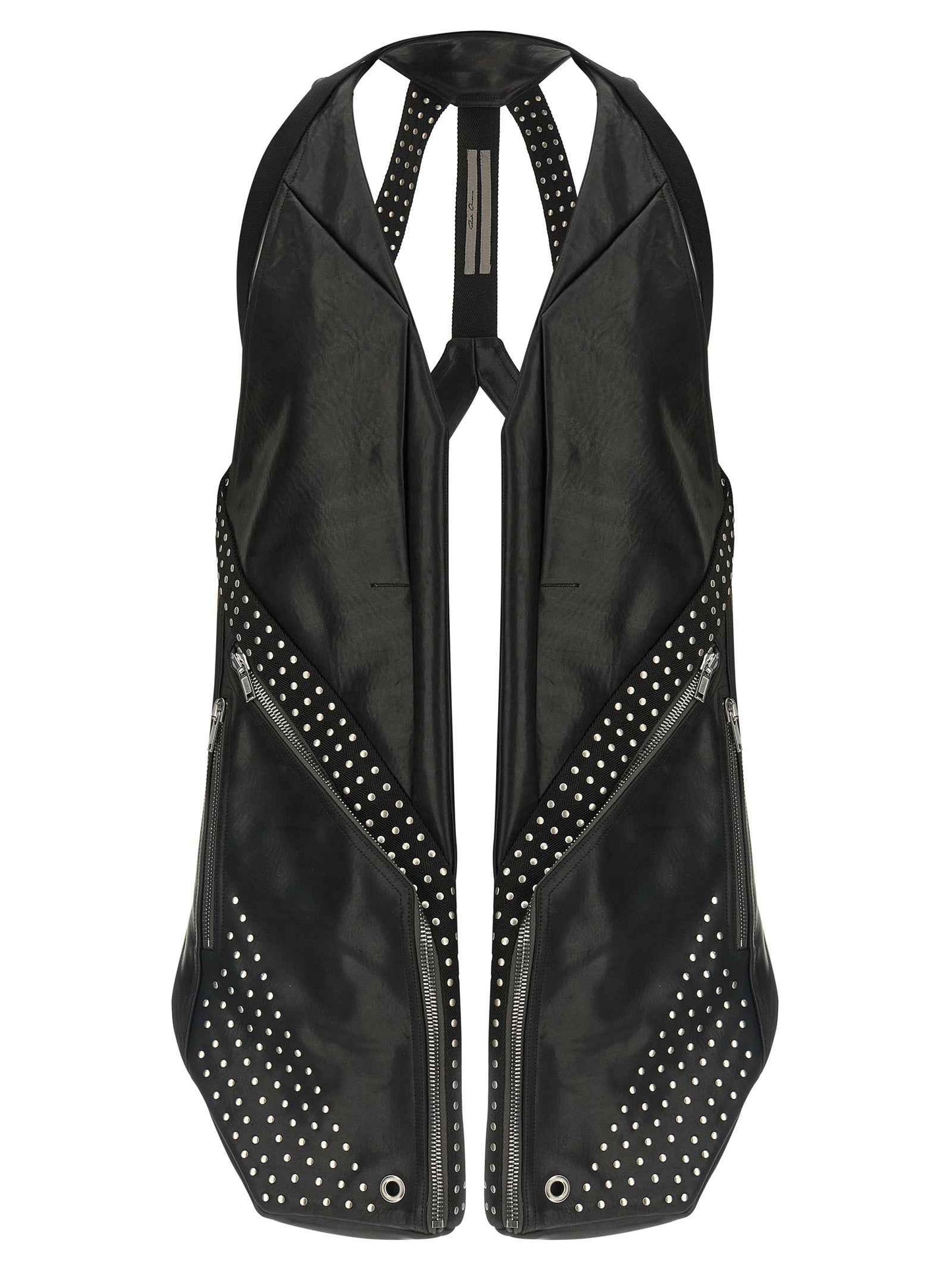 Black Bull Skin Sleeveless Jacket