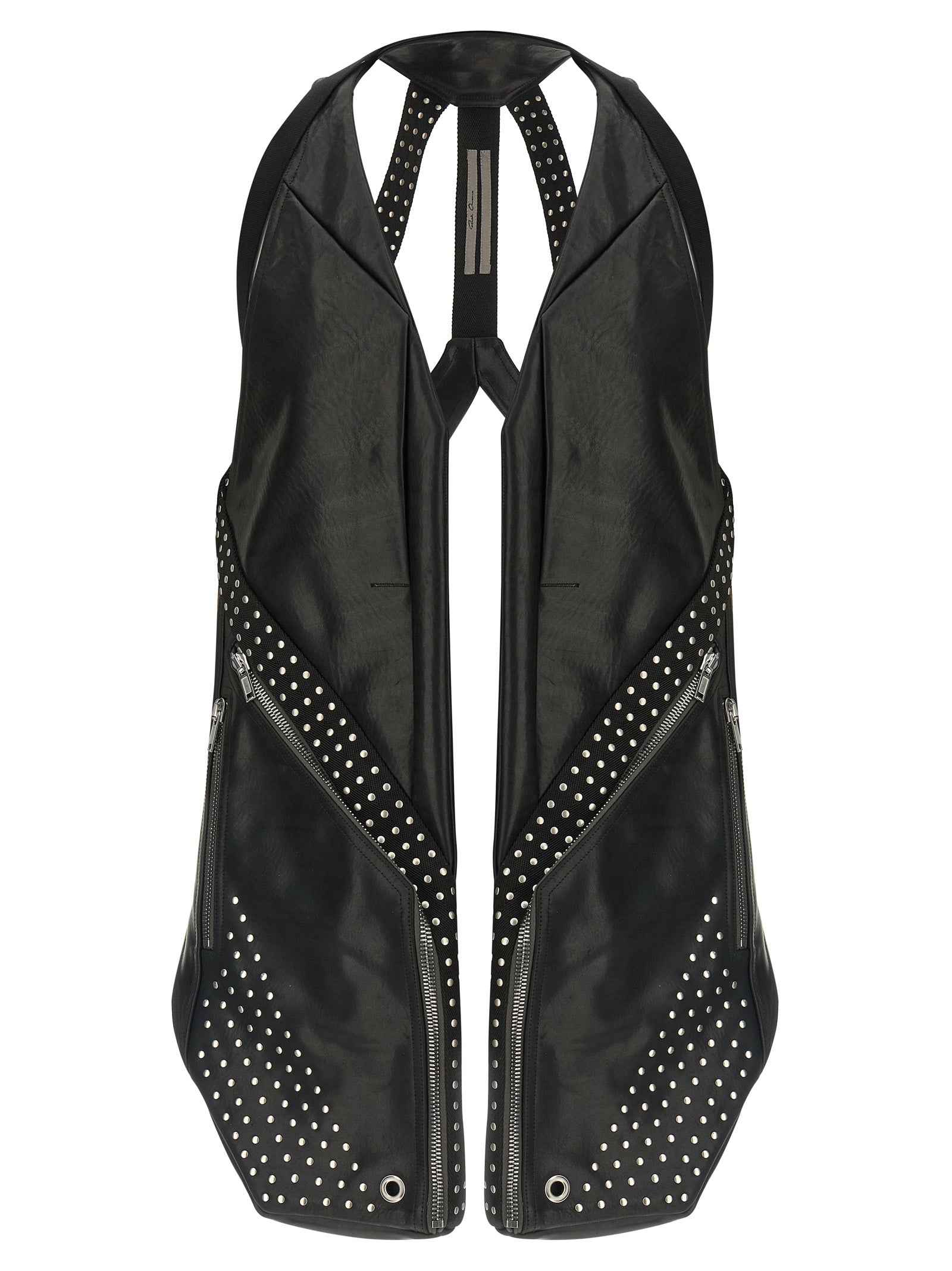 Black Bull Skin Sleeveless Jacket