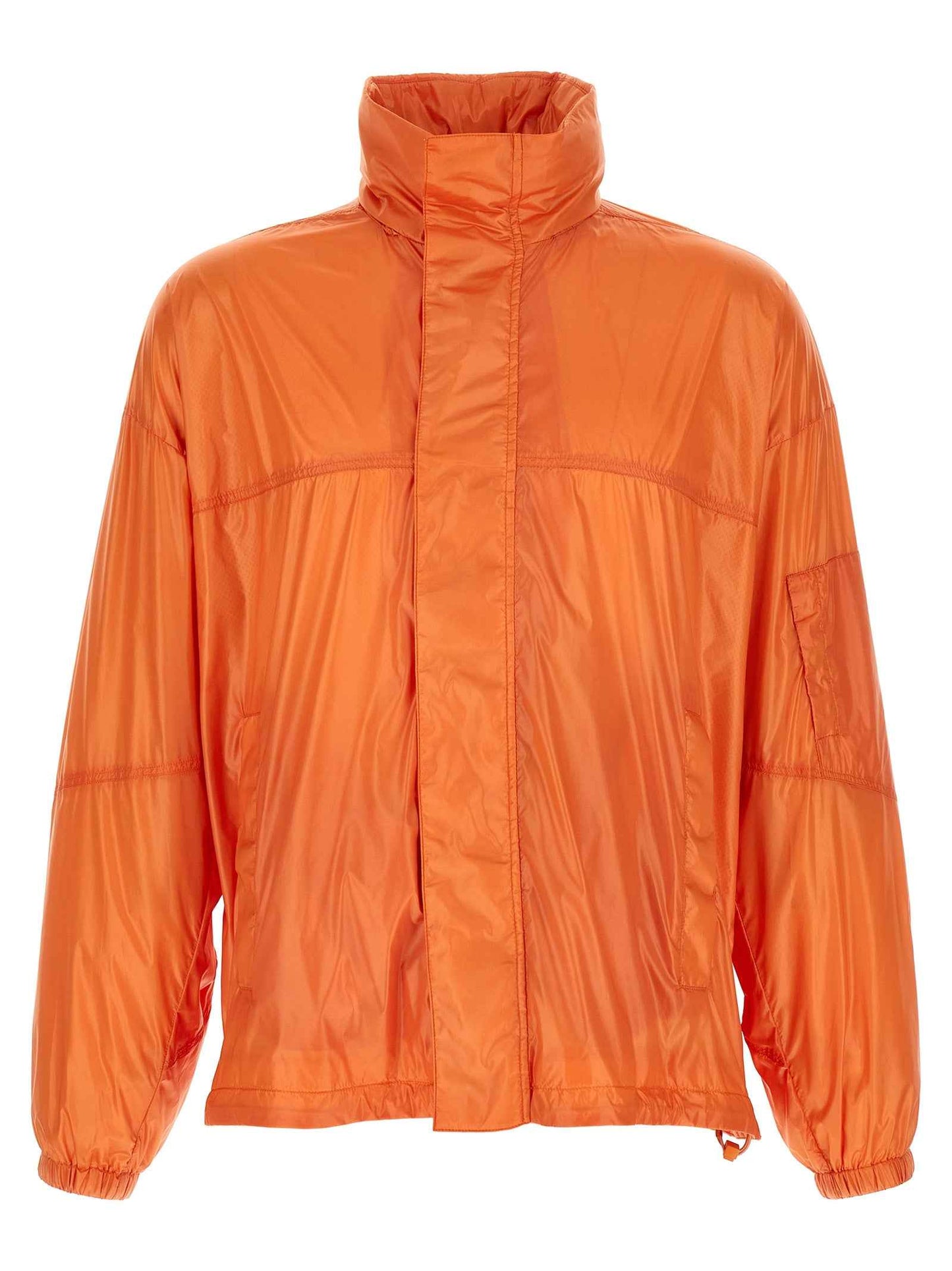 Orange Polyamide Shell Jacket