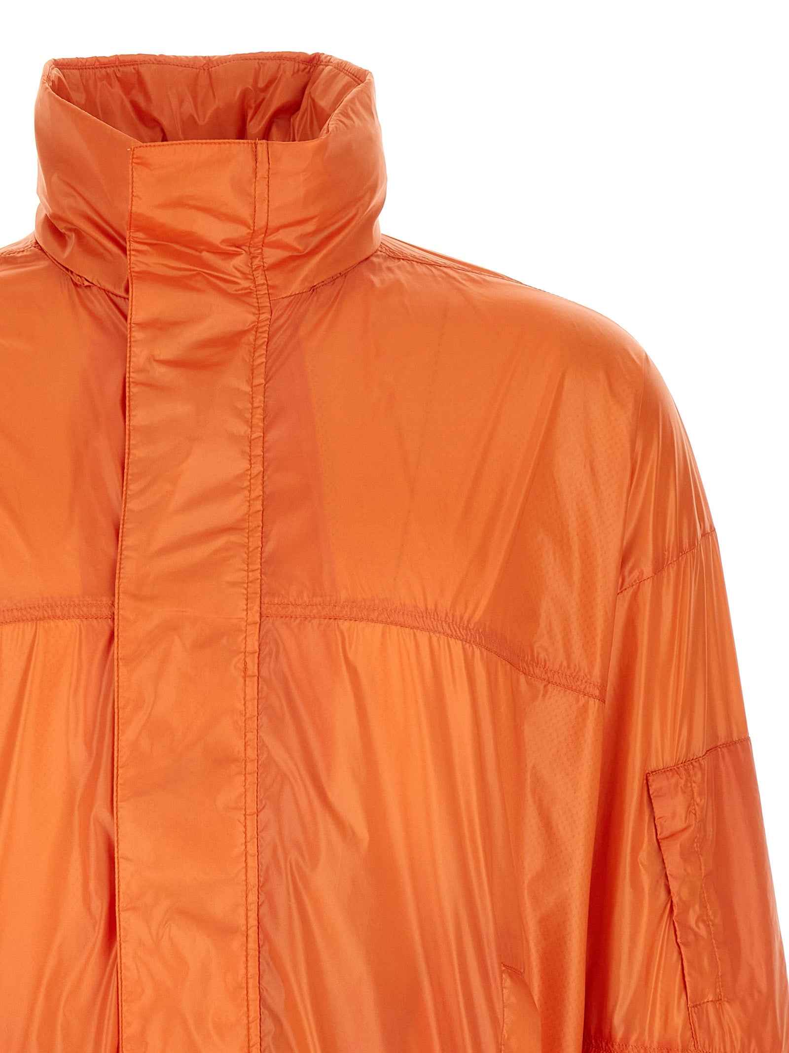 Orange Polyamide Shell Jacket