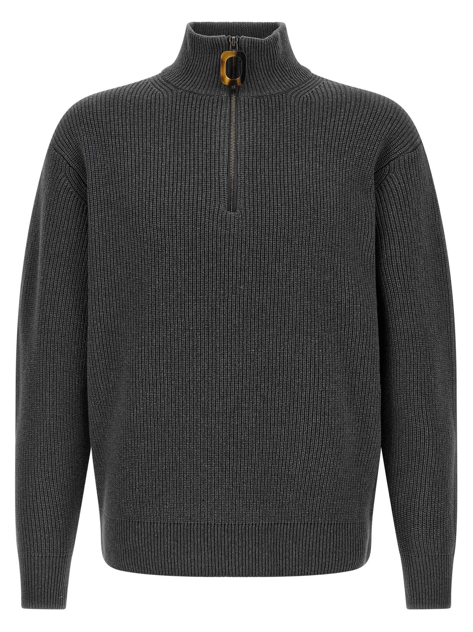 Gray Wool Cardigan