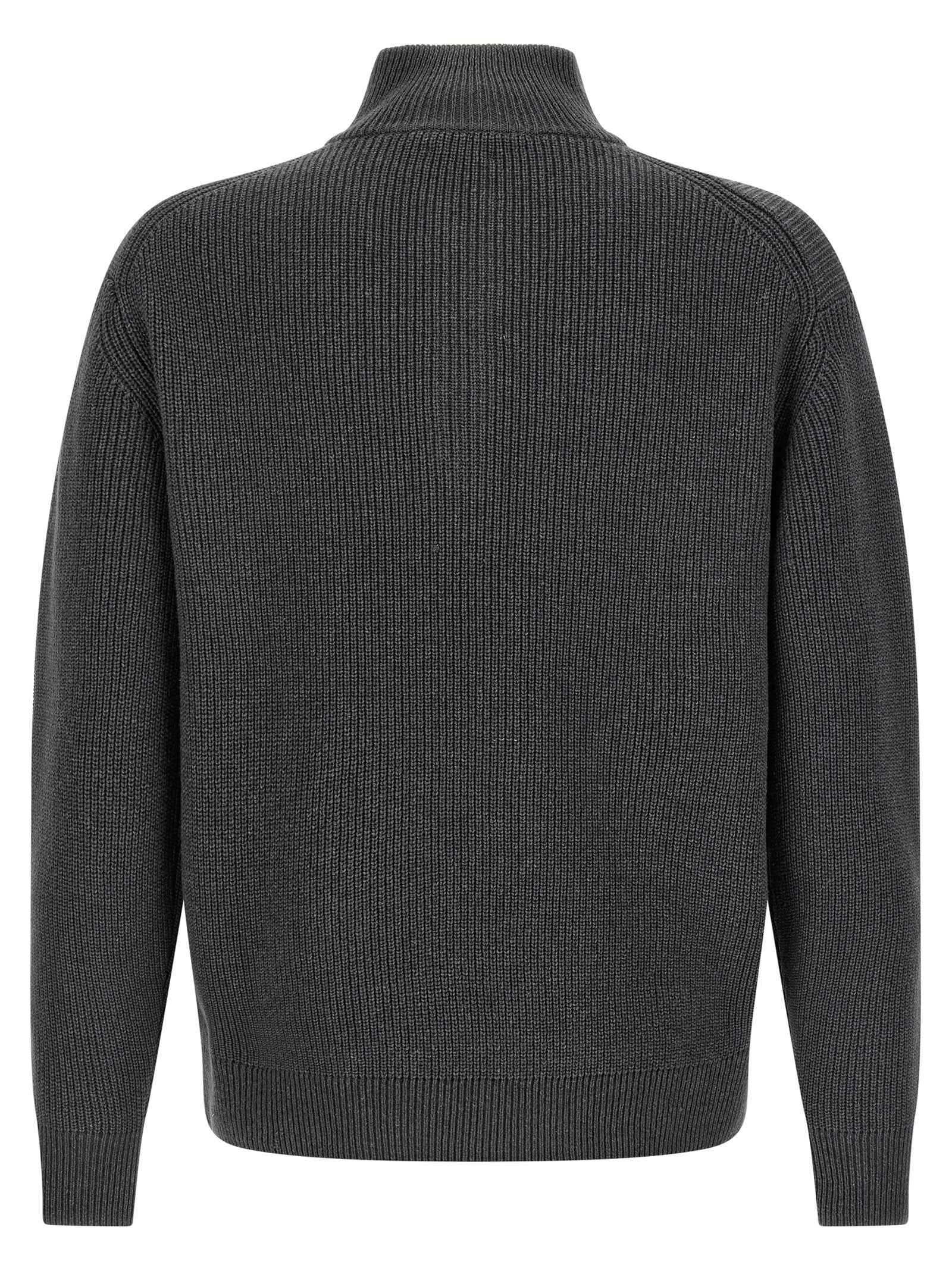 Gray Wool Cardigan