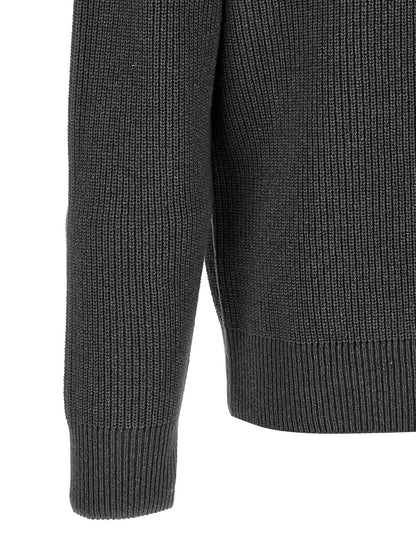 Gray Wool Cardigan