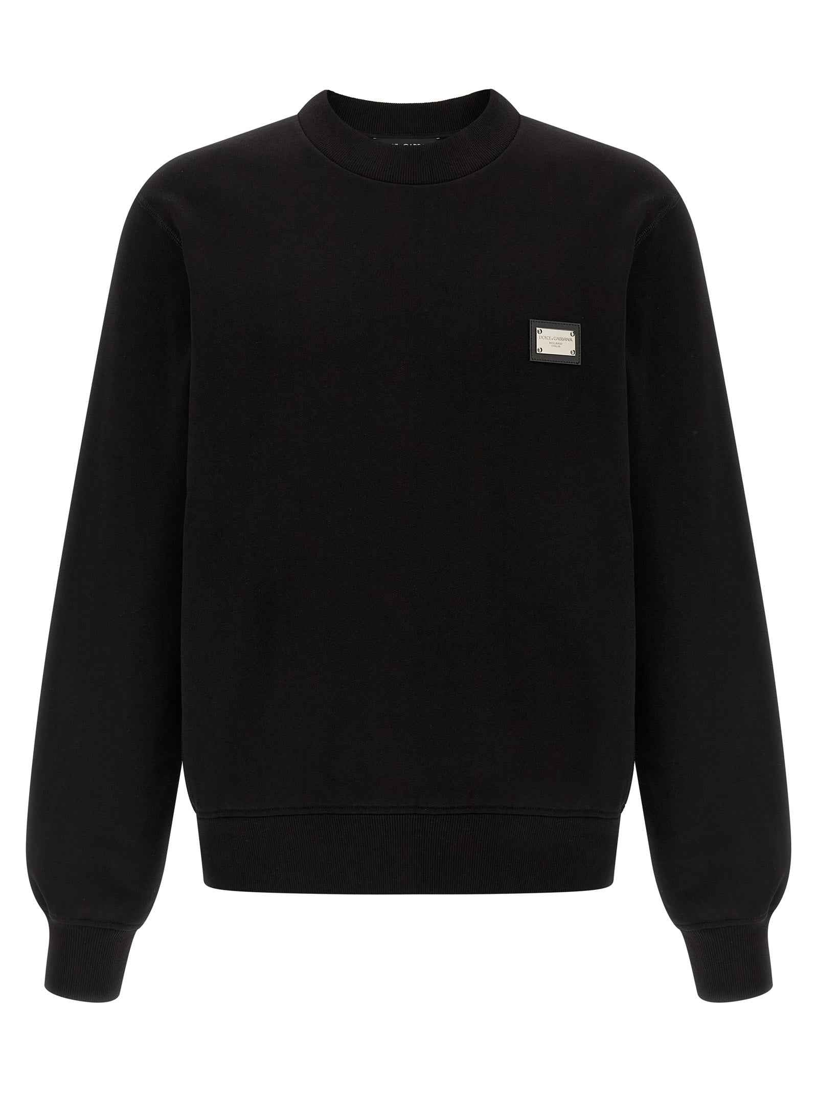 Black Cotton Sweatshirt
