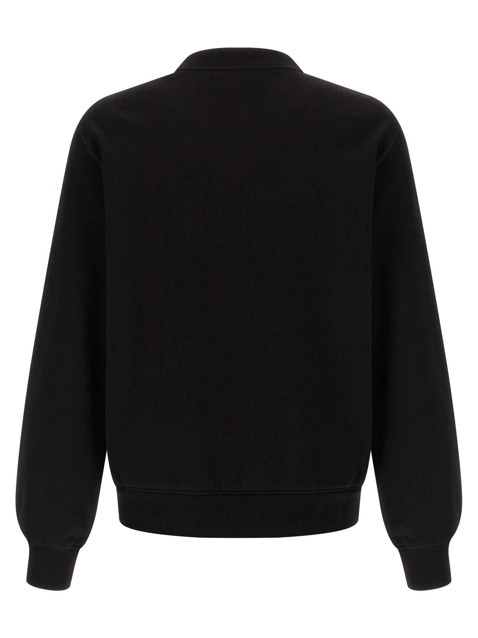 Black Cotton Sweatshirt