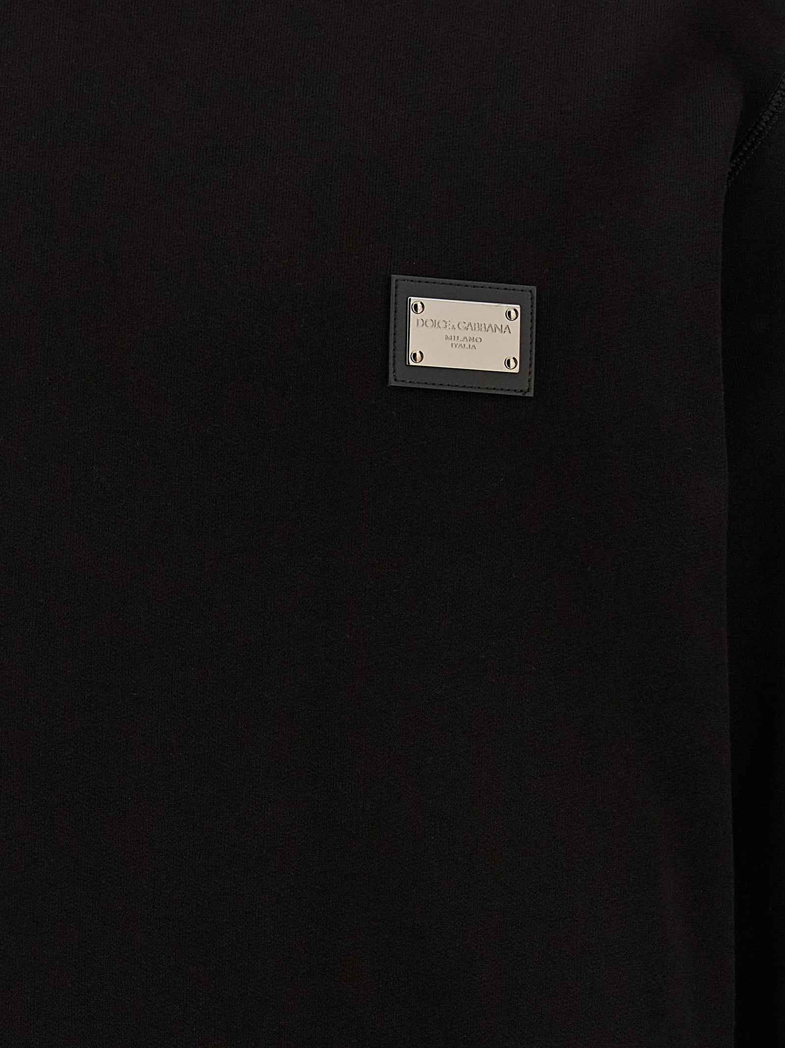 Black Cotton Sweatshirt