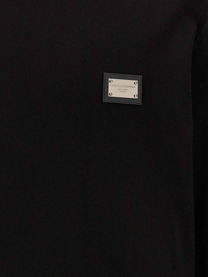Black Cotton Sweatshirt