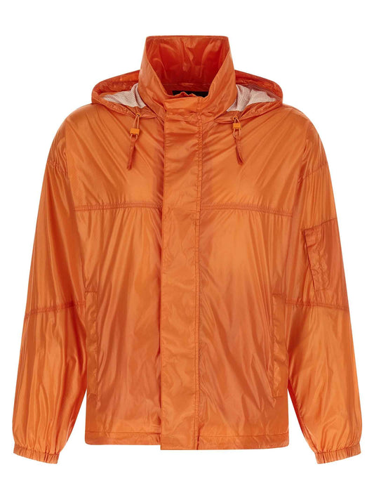 Blue Polyester Shell Jacket