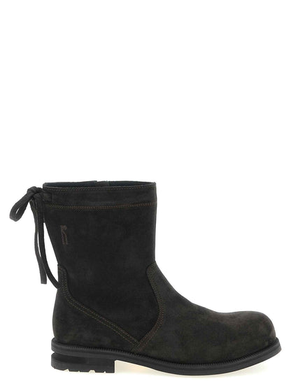 Brown Calfskin Ankle Boots