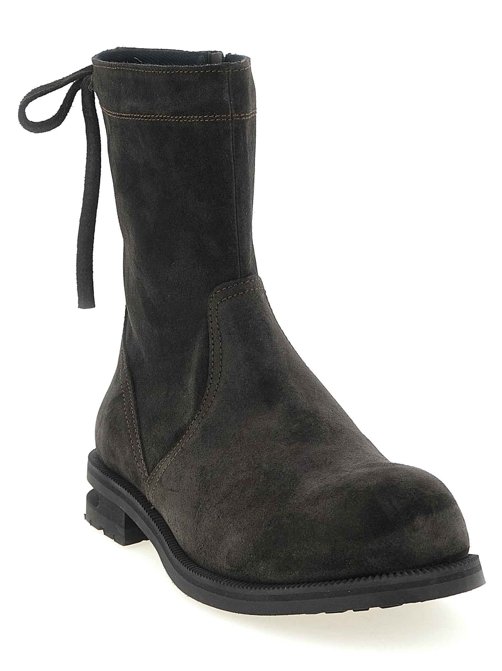 Brown Calfskin Ankle Boots