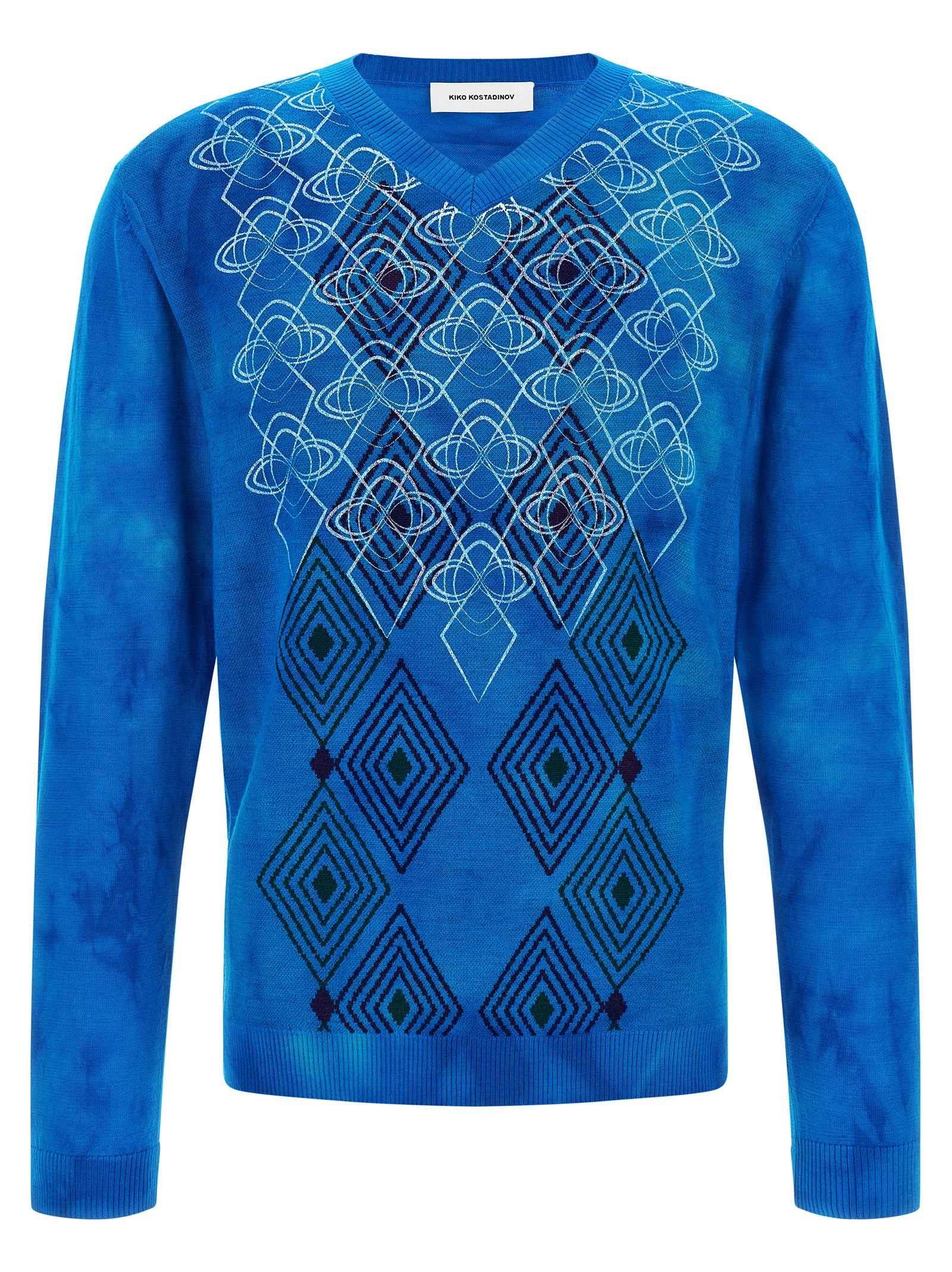Blue Wool Cardigan
