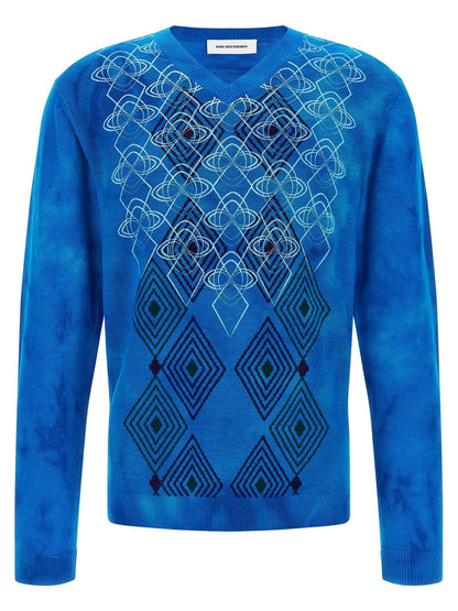 Blue Wool Cardigan