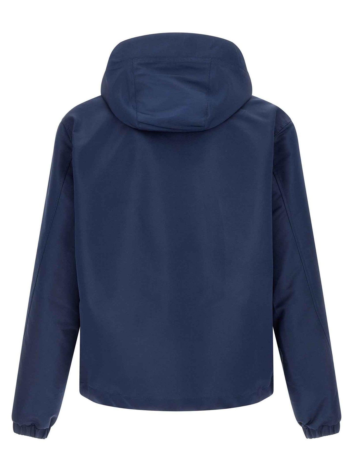 Blue Polyester Shell Jacket