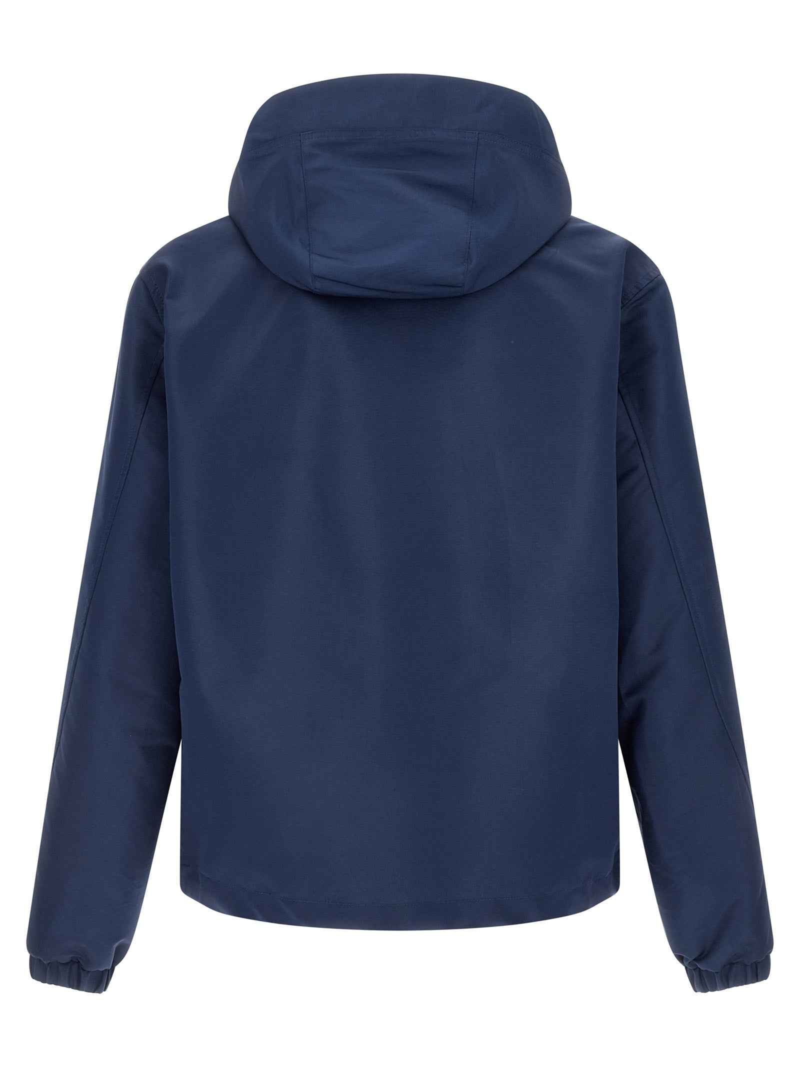 Blue Polyester Shell Jacket