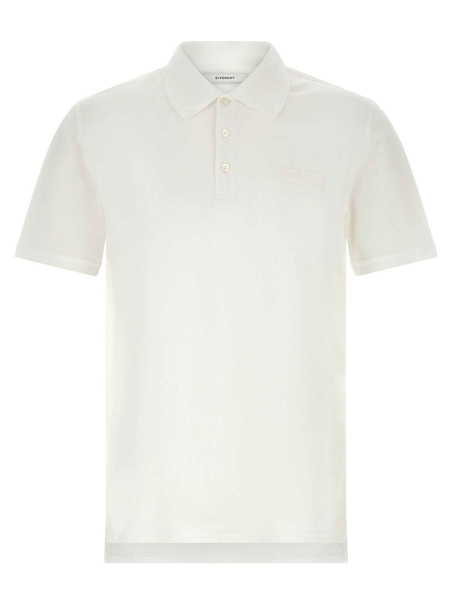 White Cotton Polo Shirt