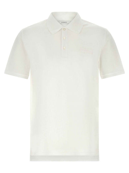 White Cotton Polo Shirt