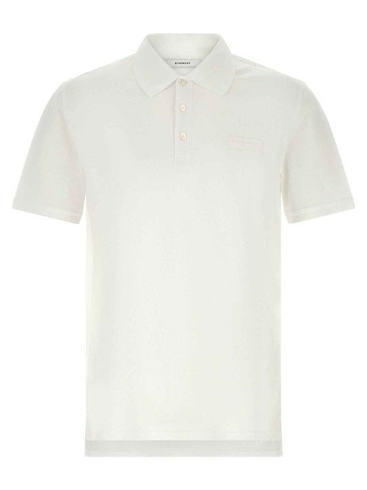 White Cotton Polo Shirt