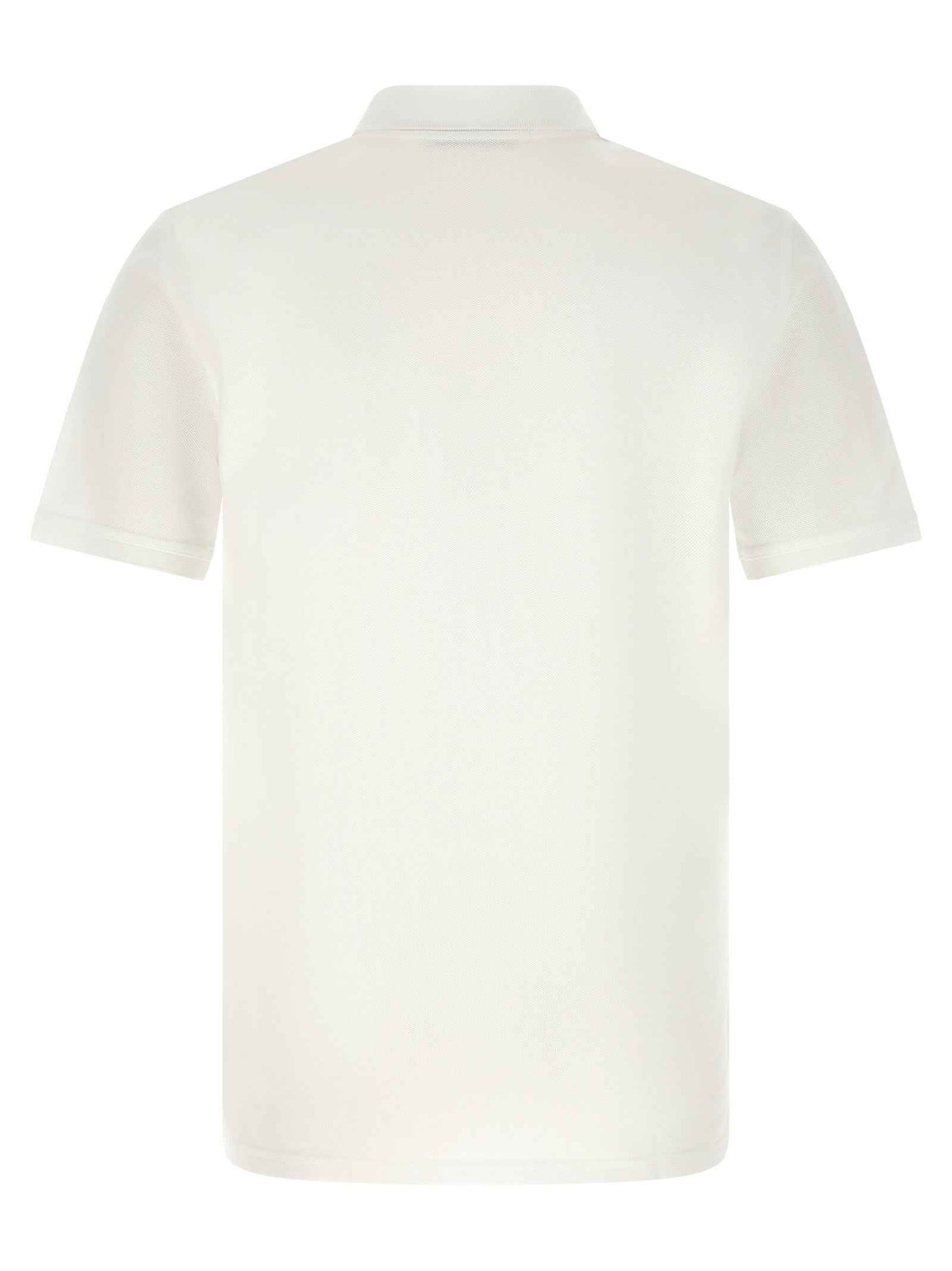 White Cotton Polo Shirt