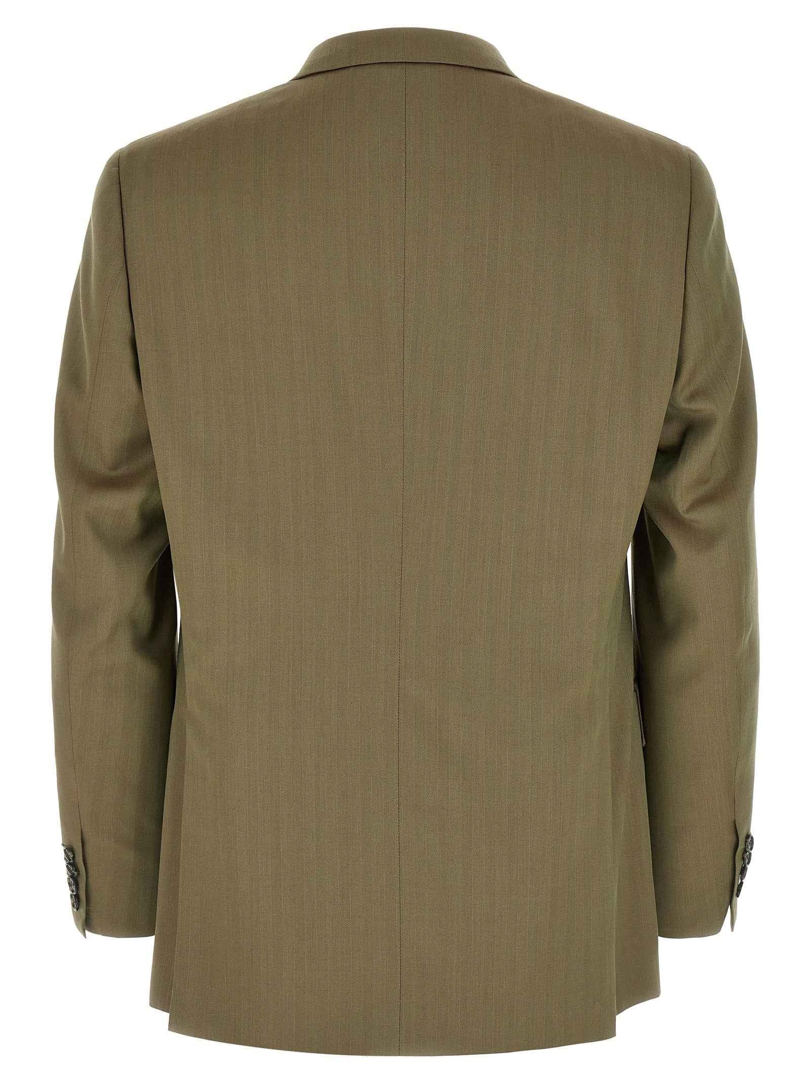 Bicolor Wool Two-Piece Suit