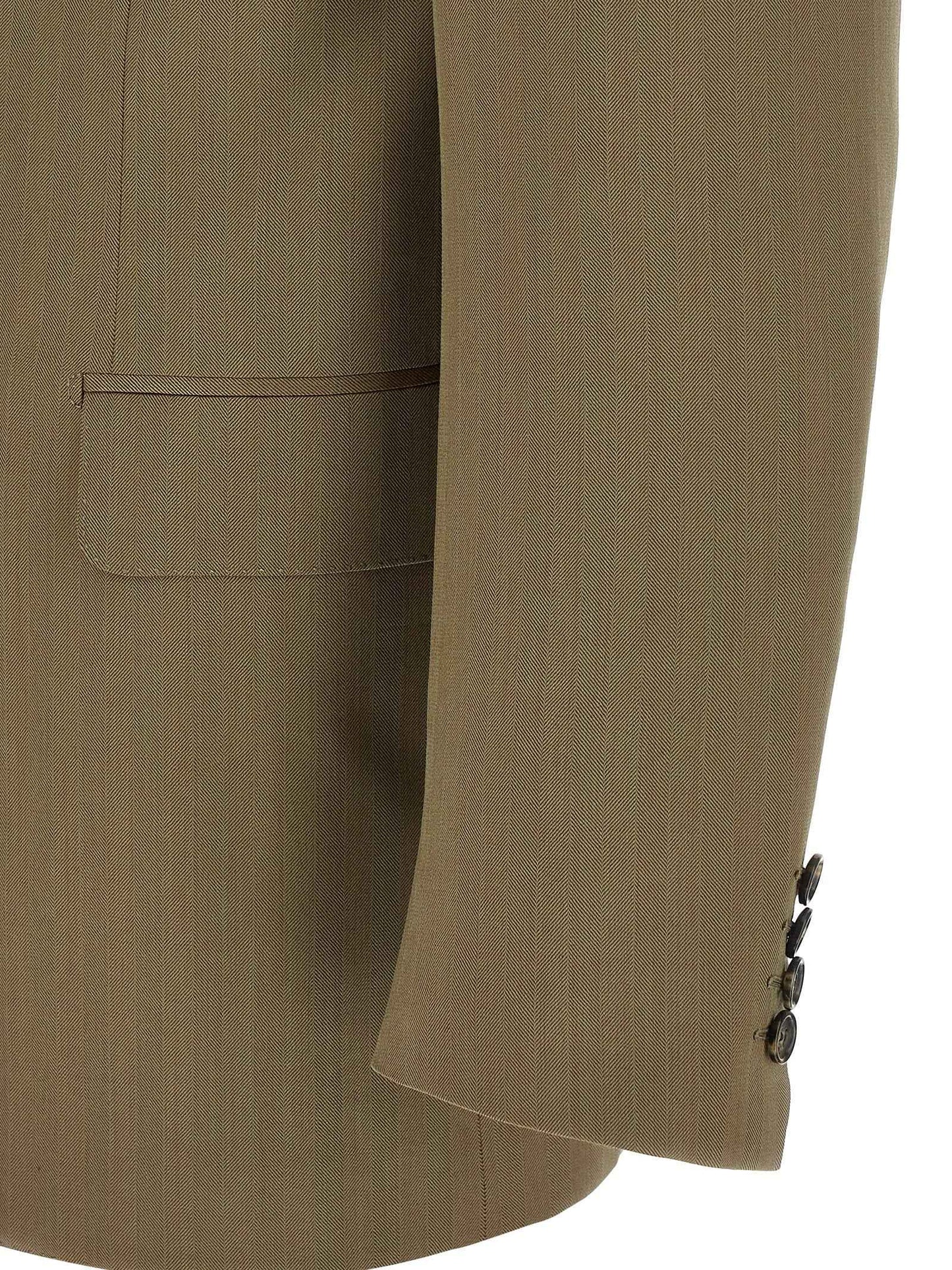 Bicolor Wool Two-Piece Suit