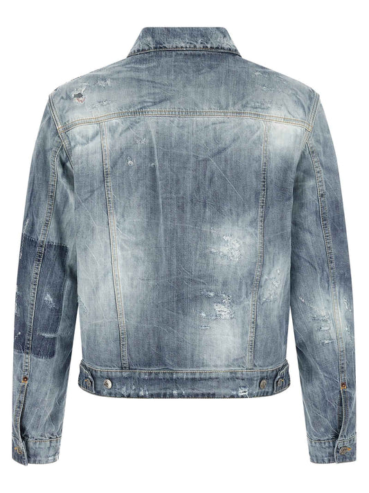 Blue Cotton Denim Jacket