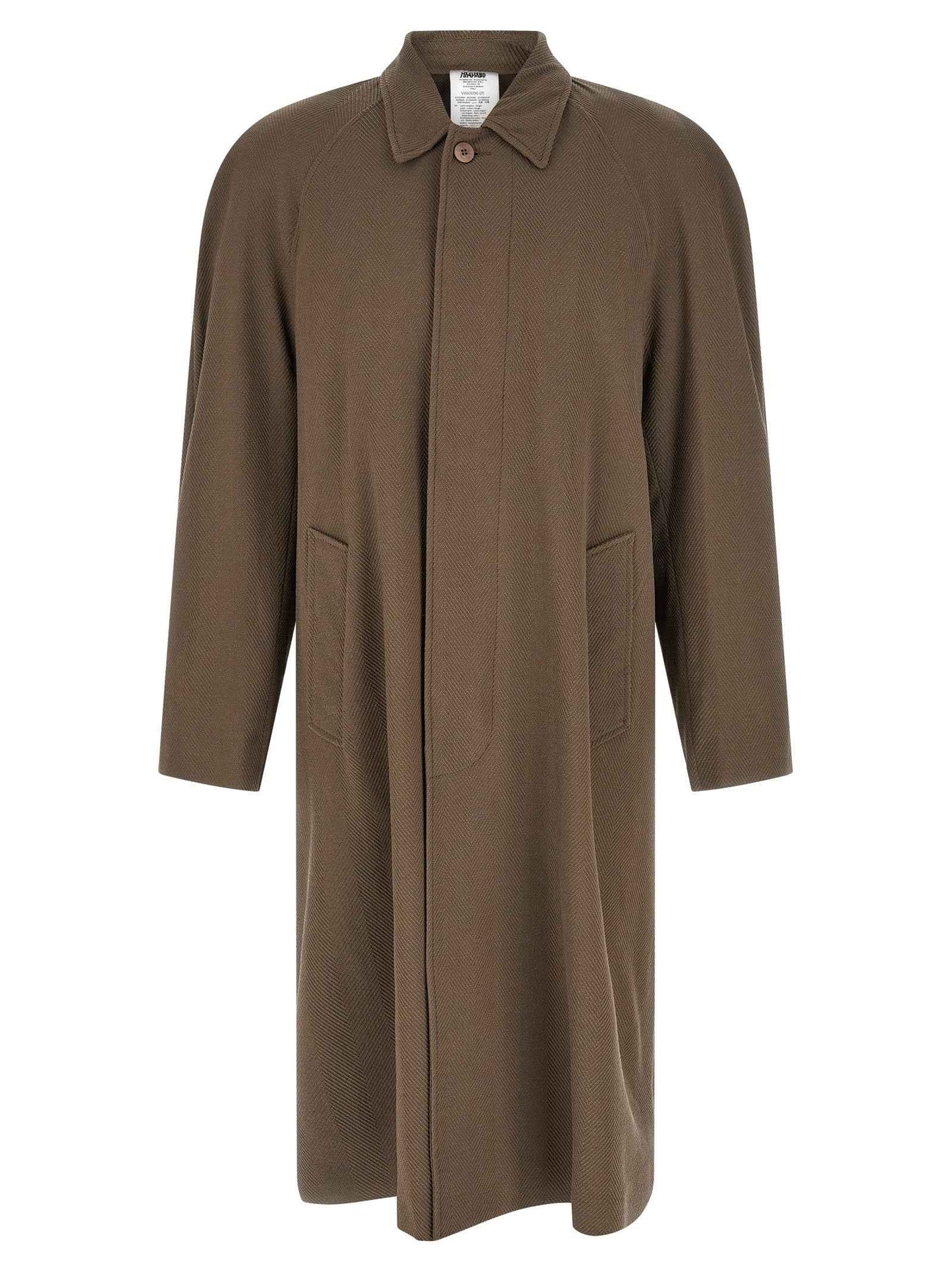 Beige Virgin Wool Coat