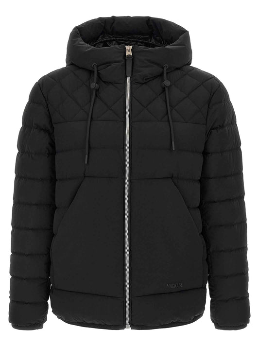Black Nylon Full-Length Jacket