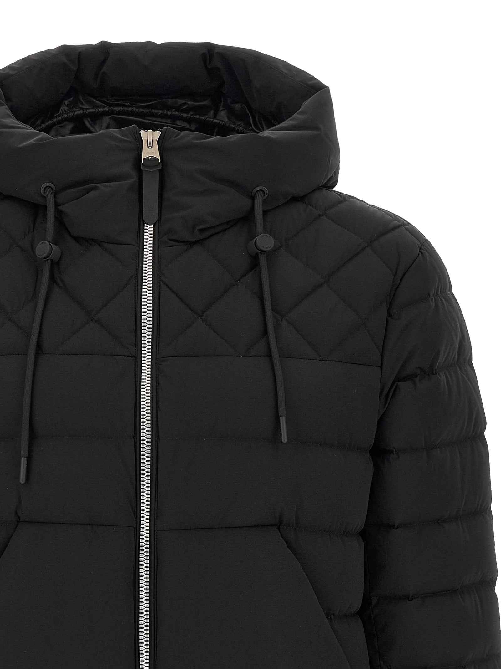 Black Nylon Full-Length Jacket