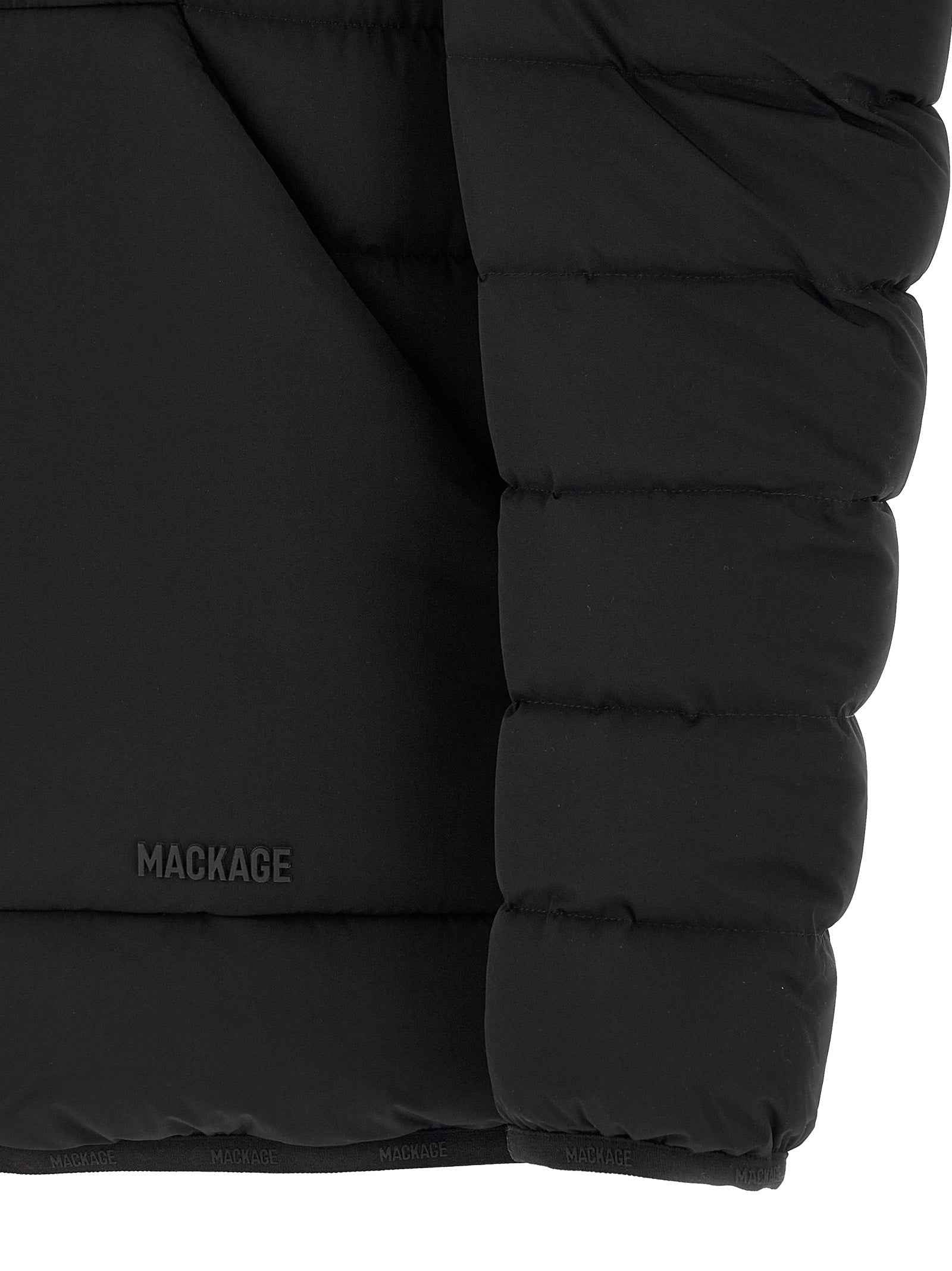 Black Nylon Full-Length Jacket