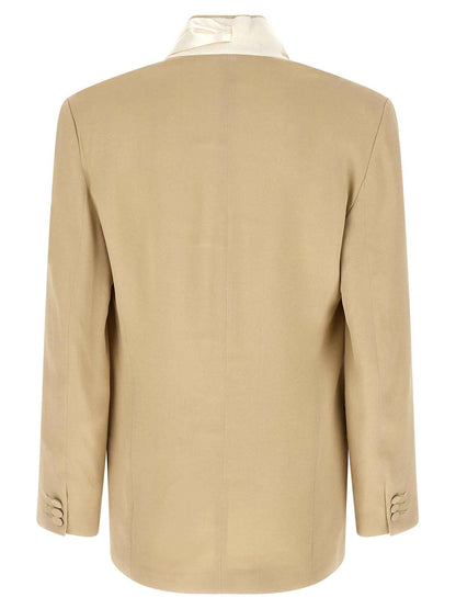 Beige Viscose Blazer