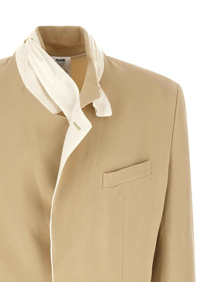 Beige Viscose Blazer