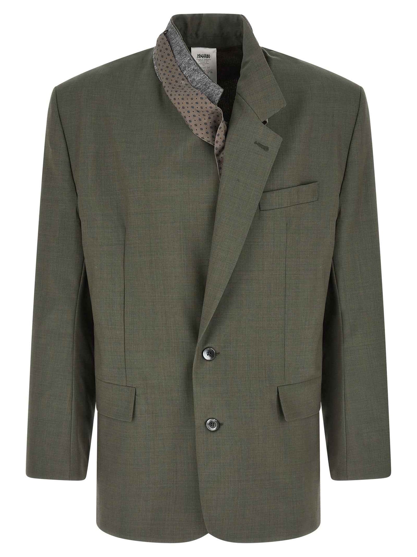 Bicolor Virgin Wool Blazer