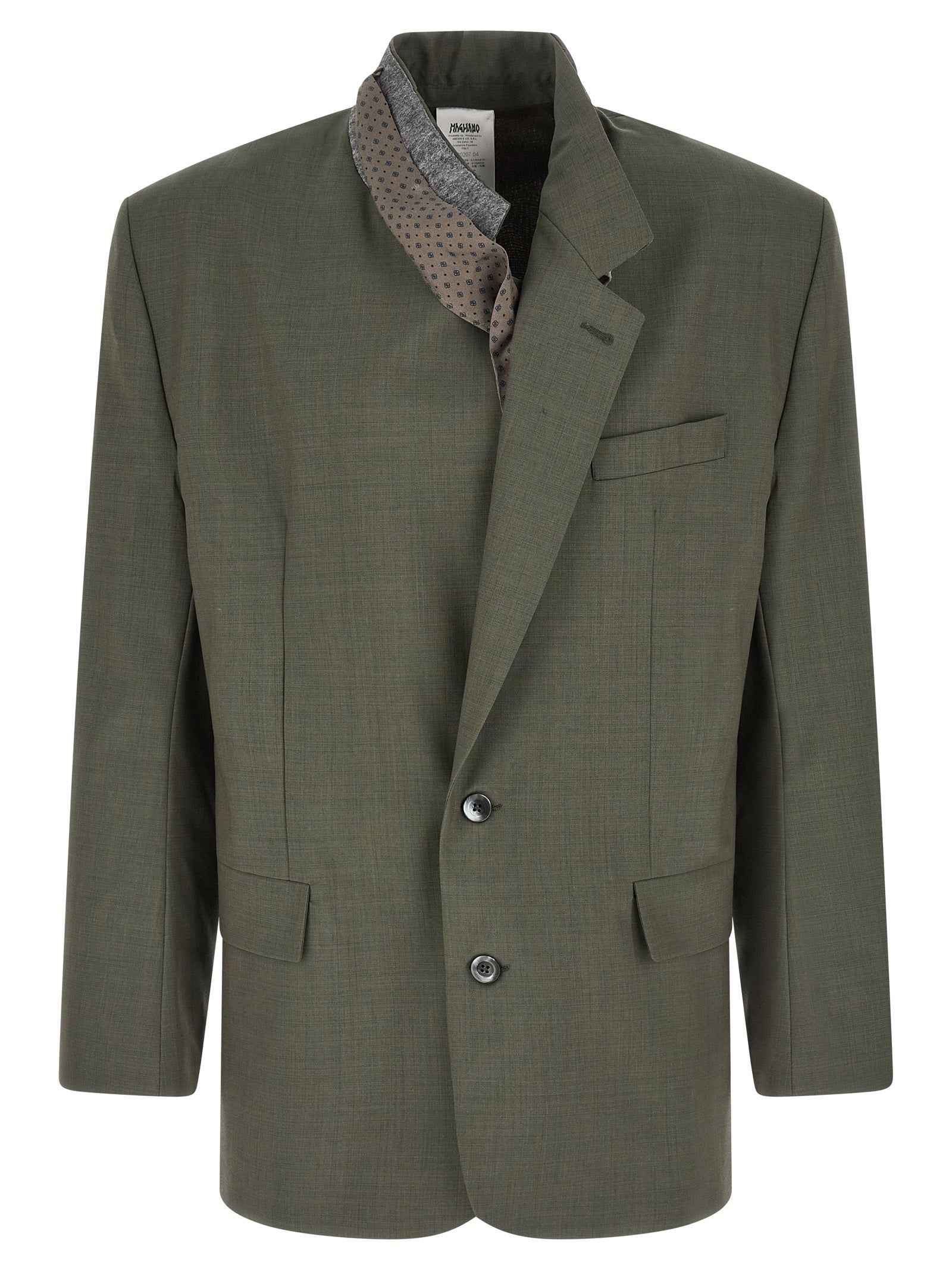 Bicolor Virgin Wool Blazer