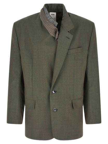 Bicolor Virgin Wool Blazer