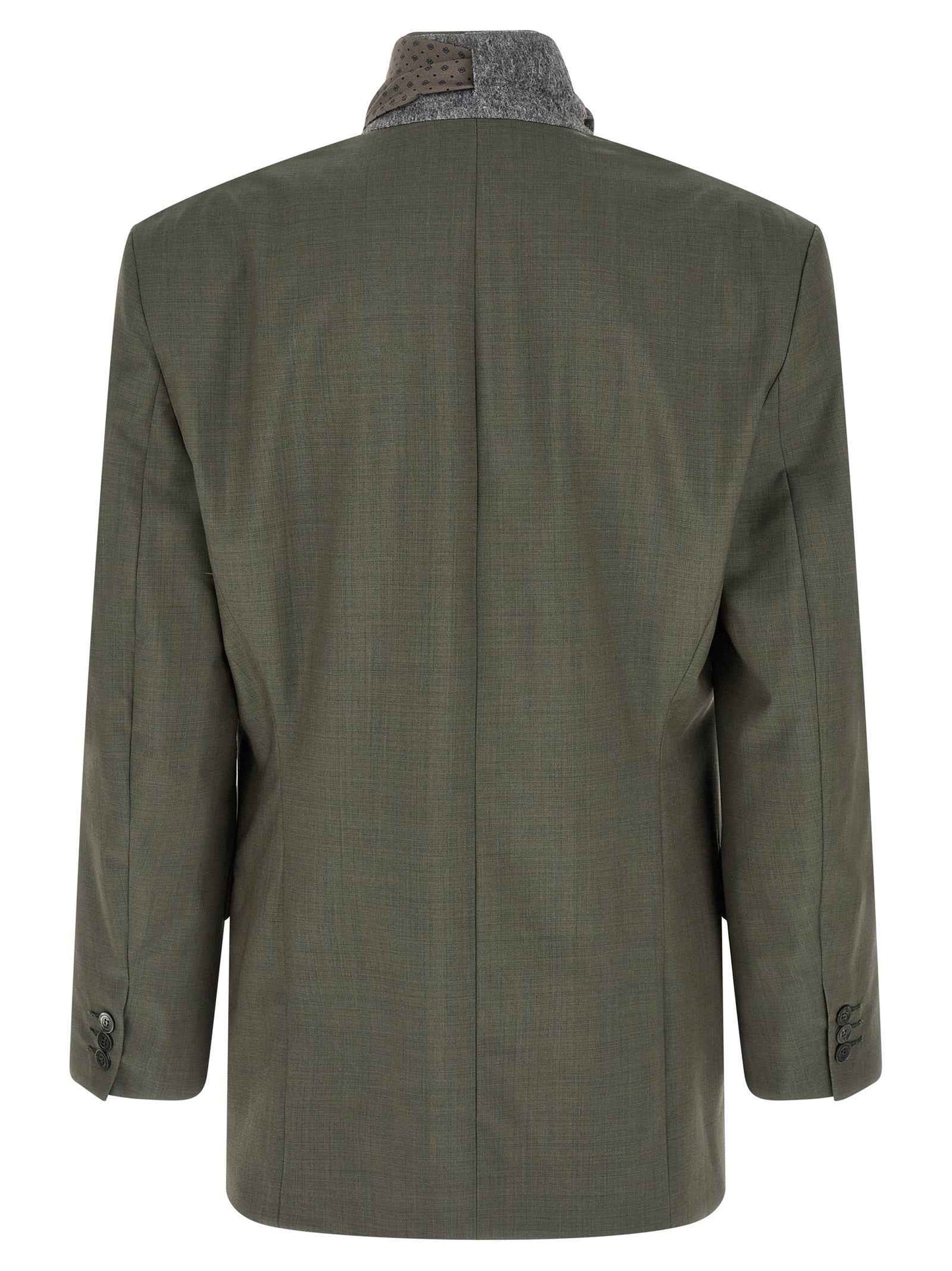 Bicolor Virgin Wool Blazer
