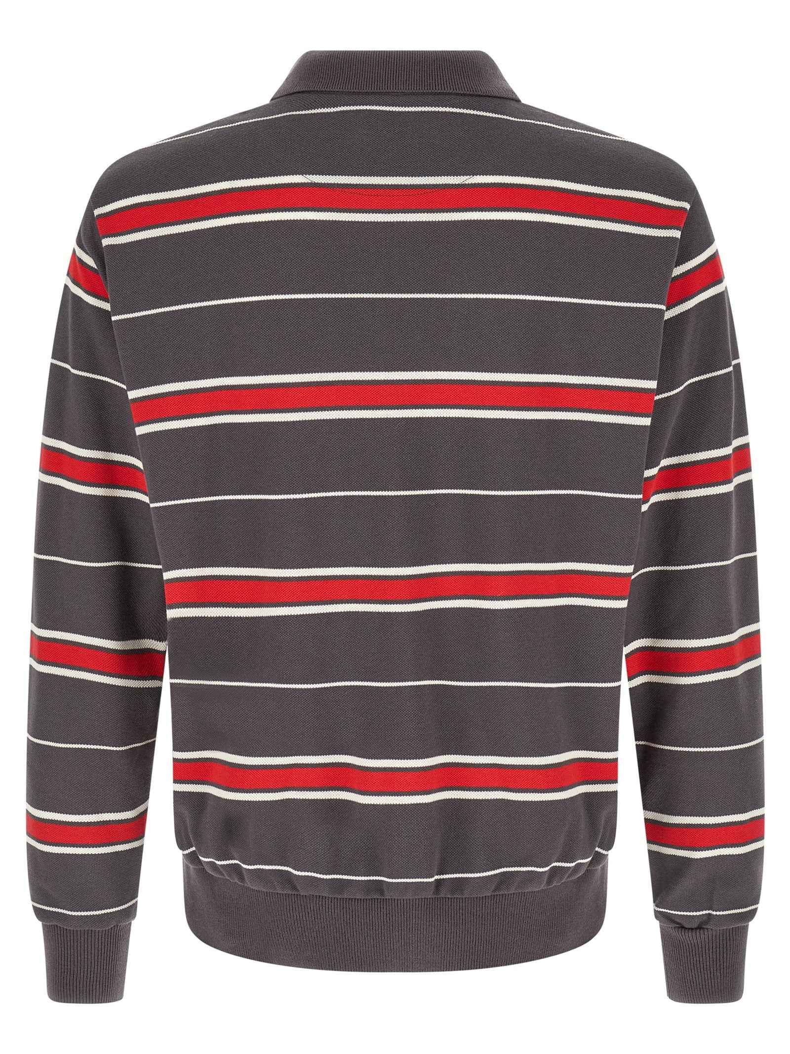 Gray Cotton Polo Shirt