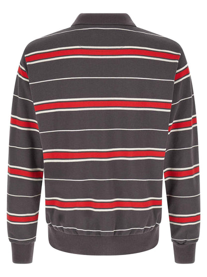Gray Cotton Polo Shirt