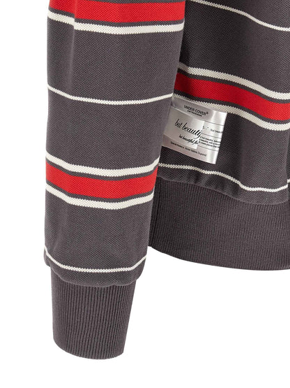 Gray Cotton Polo Shirt