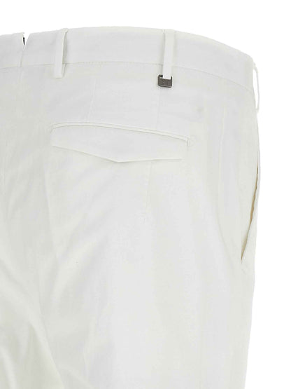 White Cotton Dress Pants