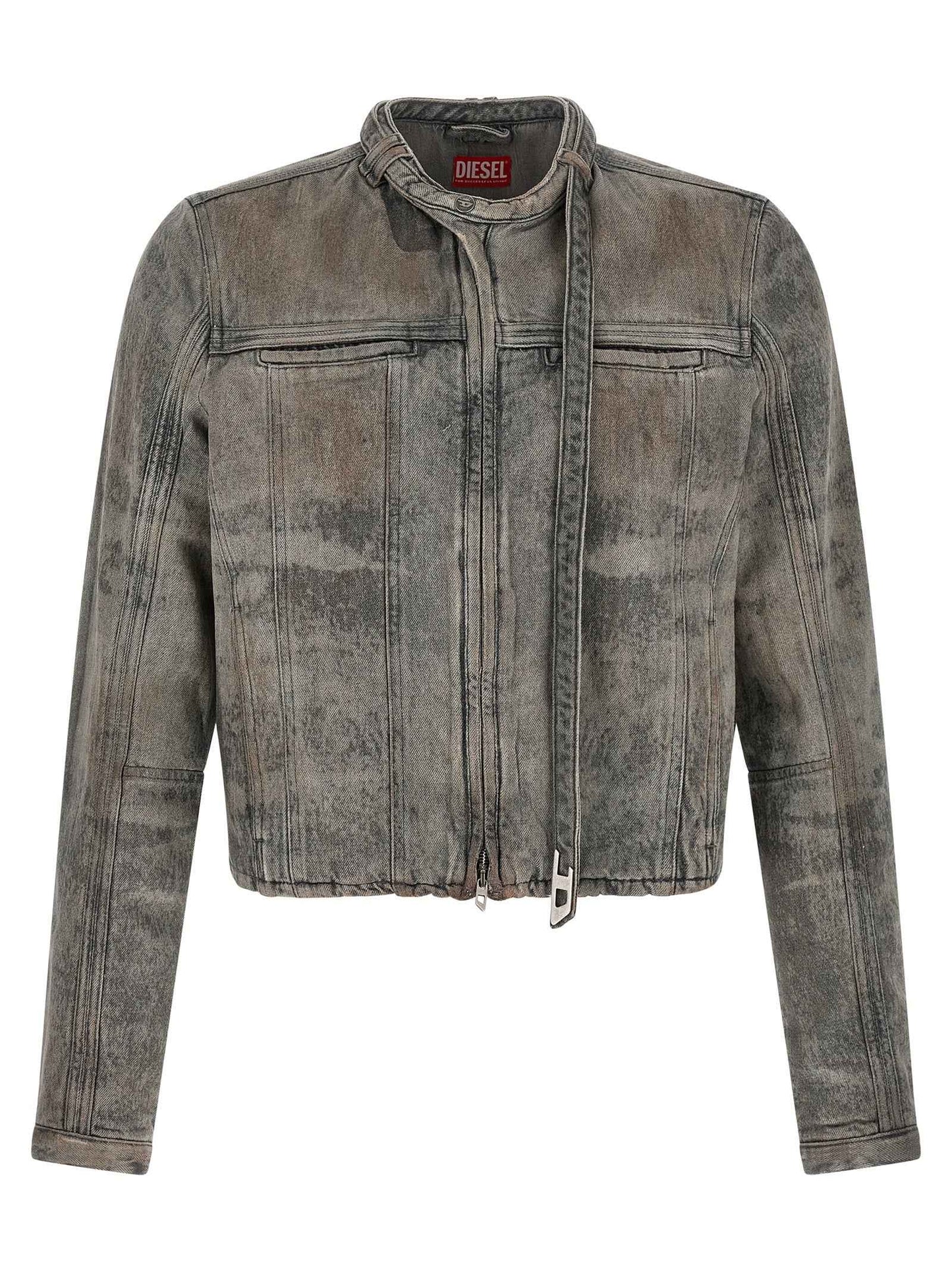 Gray Cotton Denim Jacket