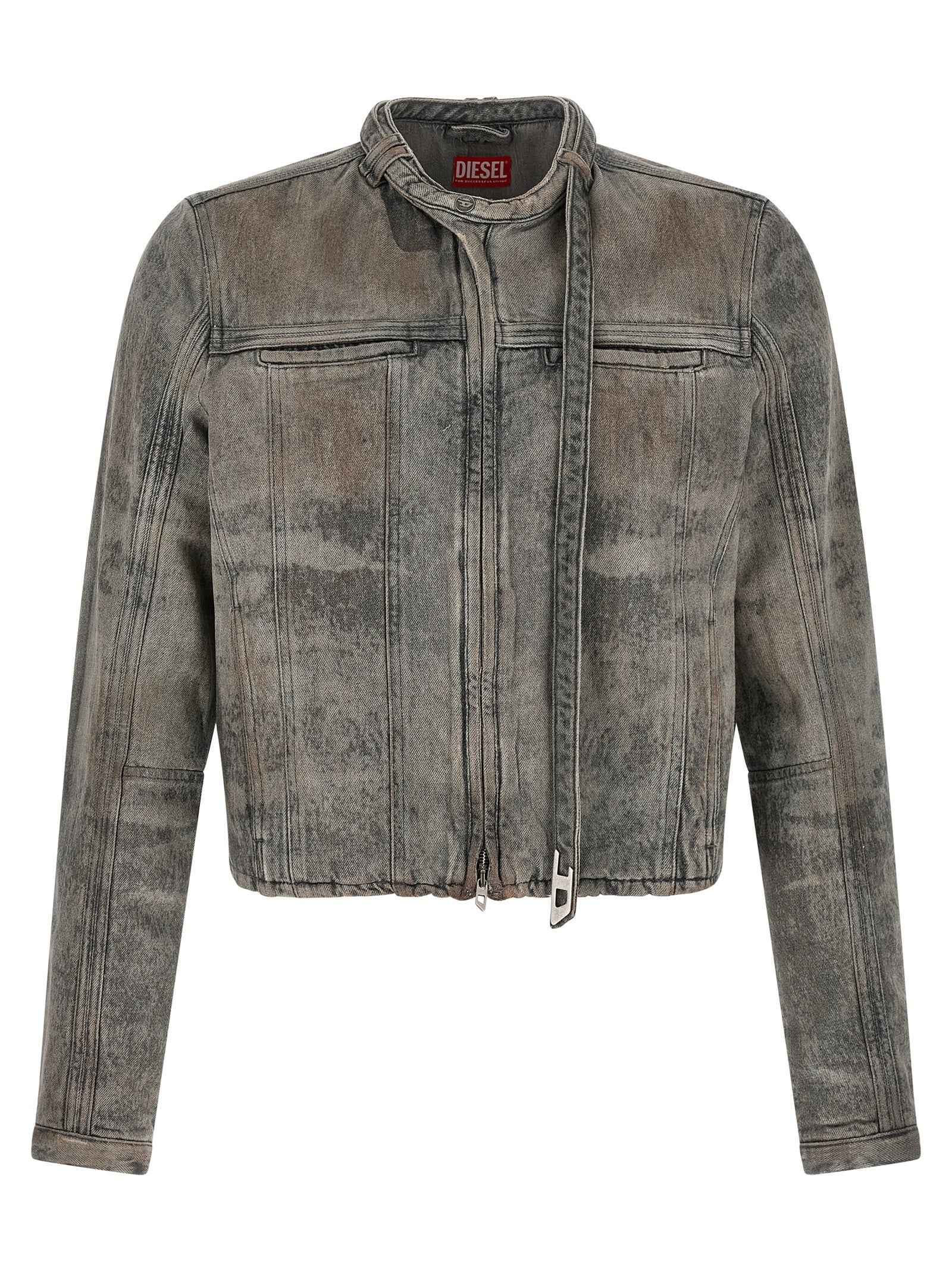 Gray Cotton Denim Jacket