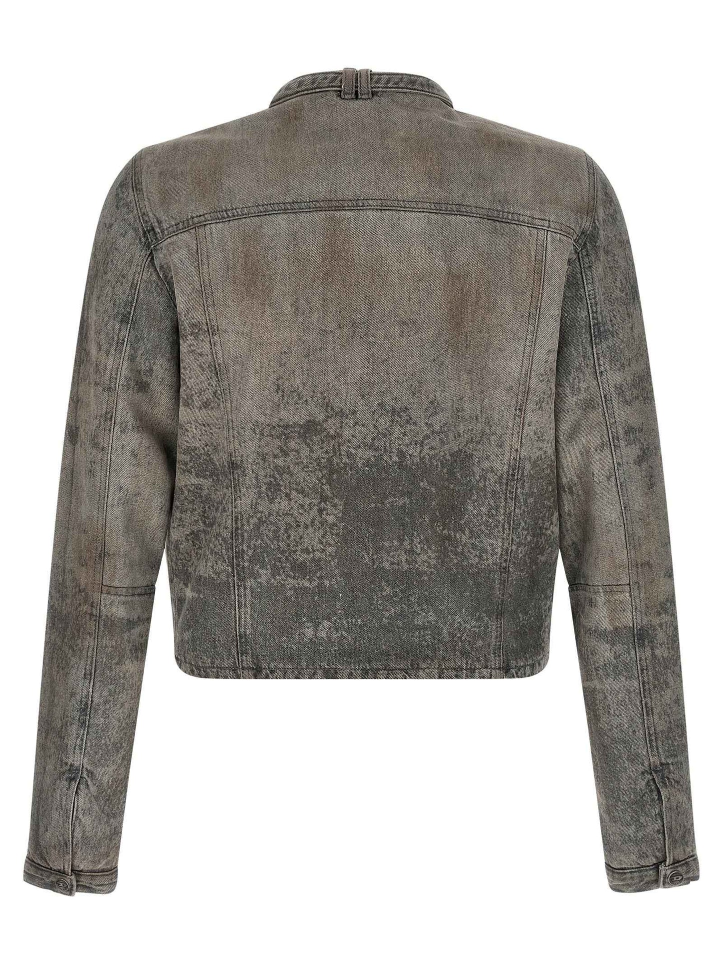 Gray Cotton Denim Jacket