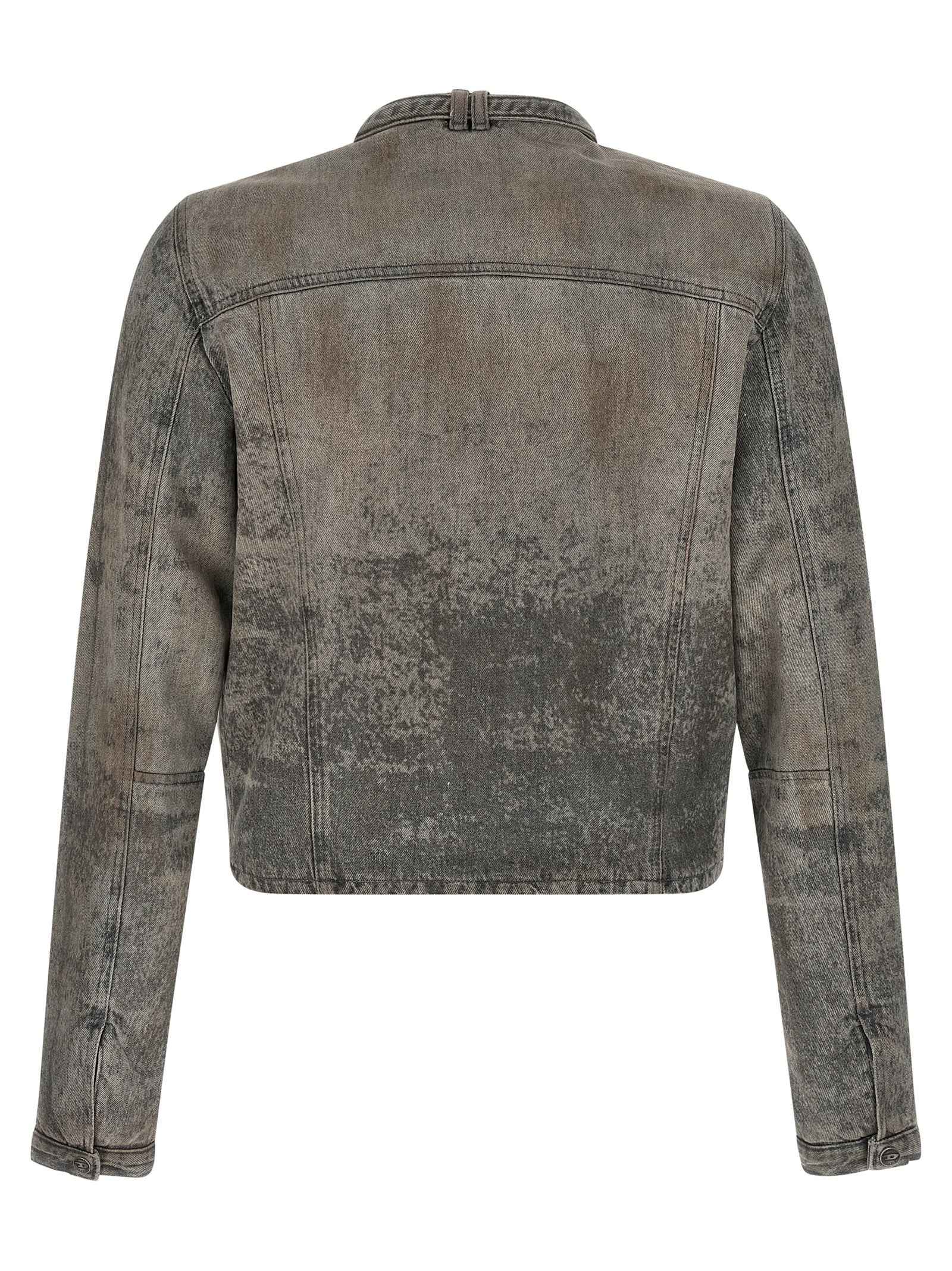 Gray Cotton Denim Jacket