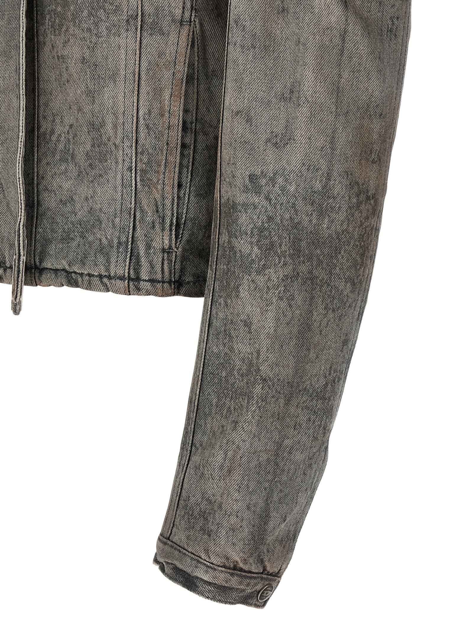 Gray Cotton Denim Jacket