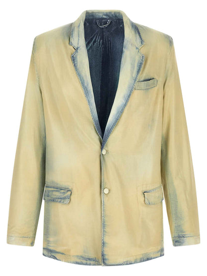 Beige Lyocell Blazer