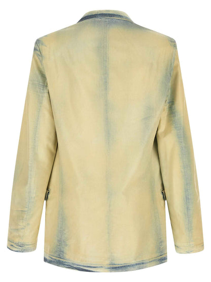 Beige Lyocell Blazer
