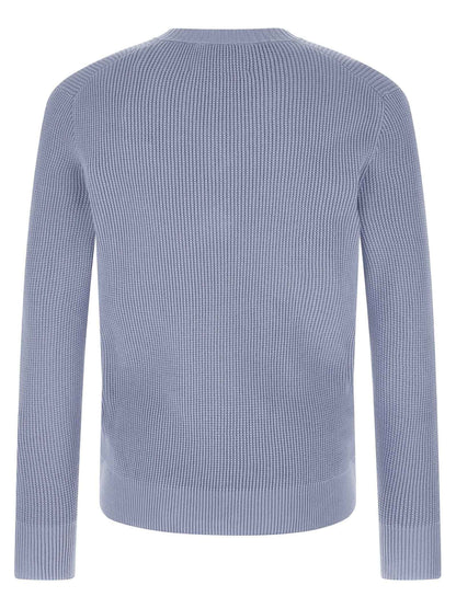Blue Cotton Cardigan