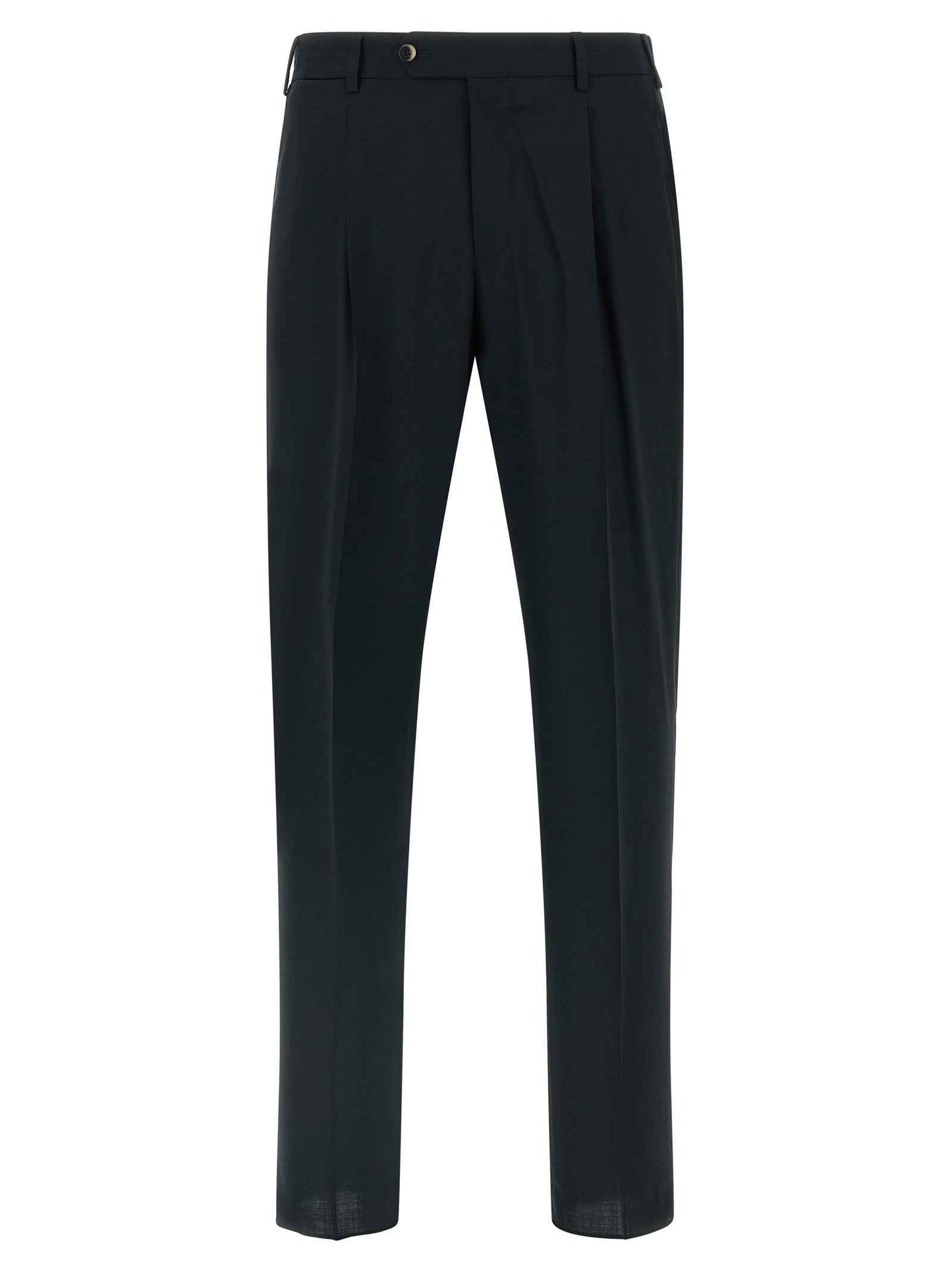 Black Virgin Wool Pants
