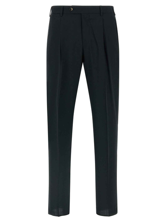 Black Virgin Wool Pants